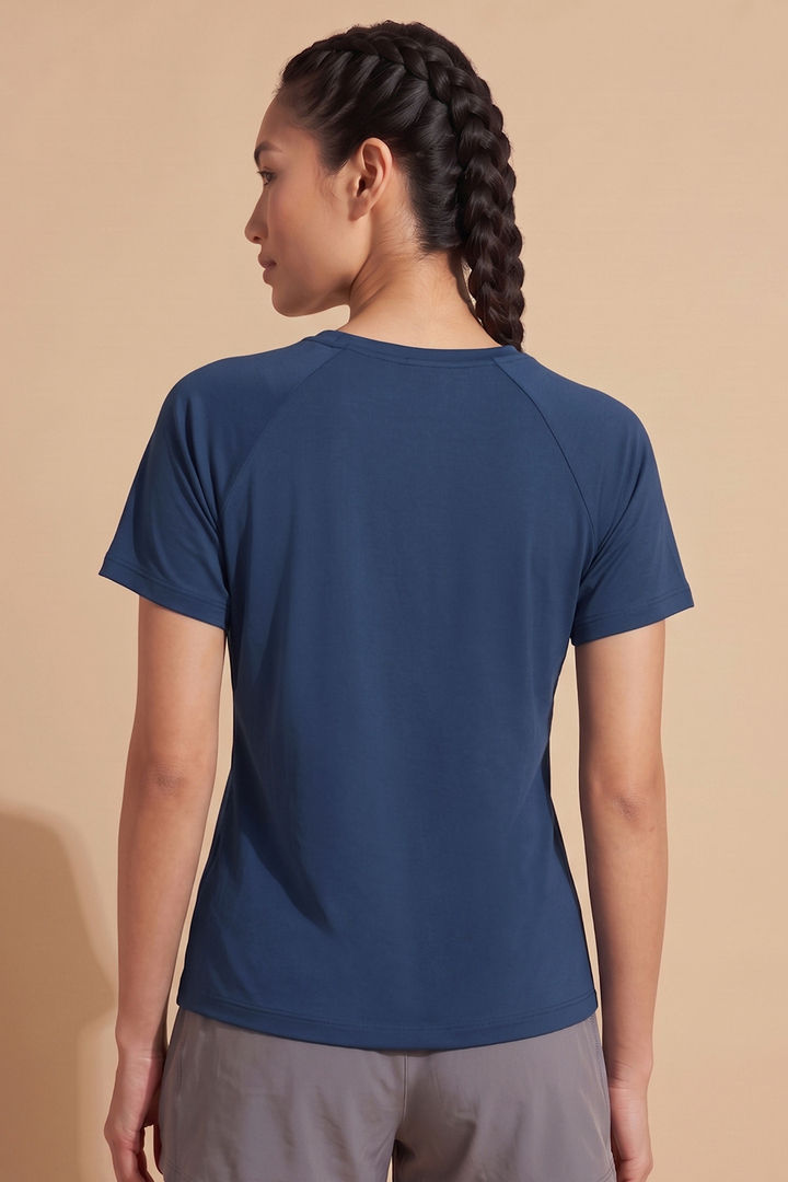 Zelocity Relaxed Quick Dry Top - Navy Peony — image 4